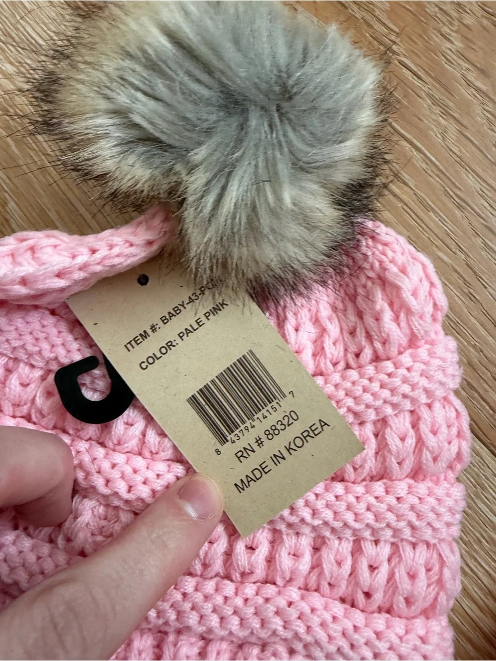 C.C Baby • Pink Knit Hat